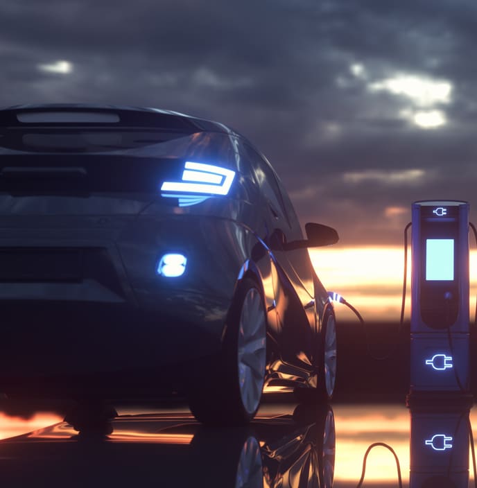 A futuristic EV