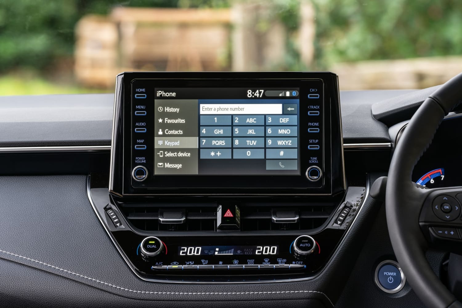 Infotainment in a Suzuki Swace