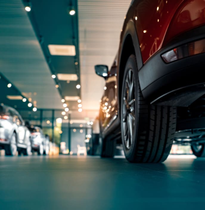 A car showroom